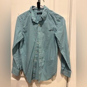Southern Marsh Boys Check Button Down Shirt Youth Large Wrinkle Free